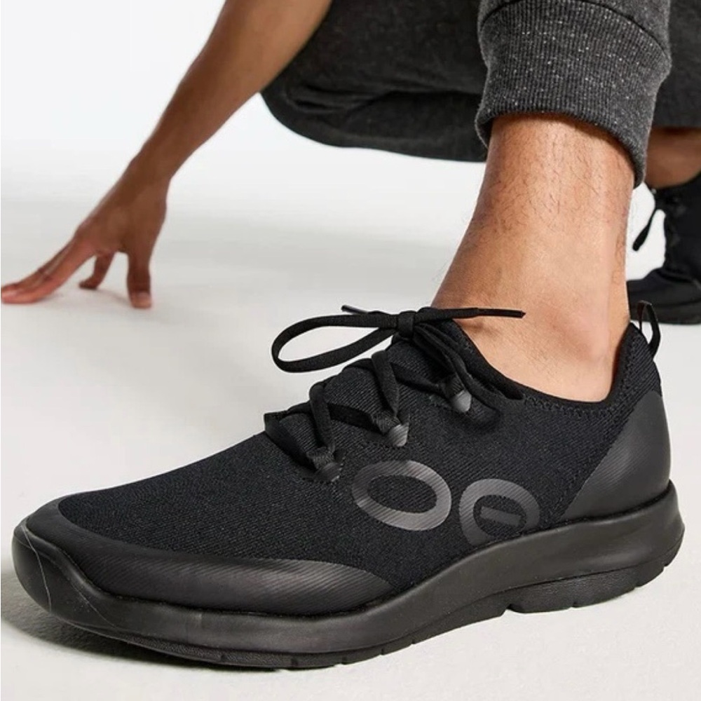 OOFOS Oomg men’s Recovery sneakers in black size 11 - Picture 3 of 11